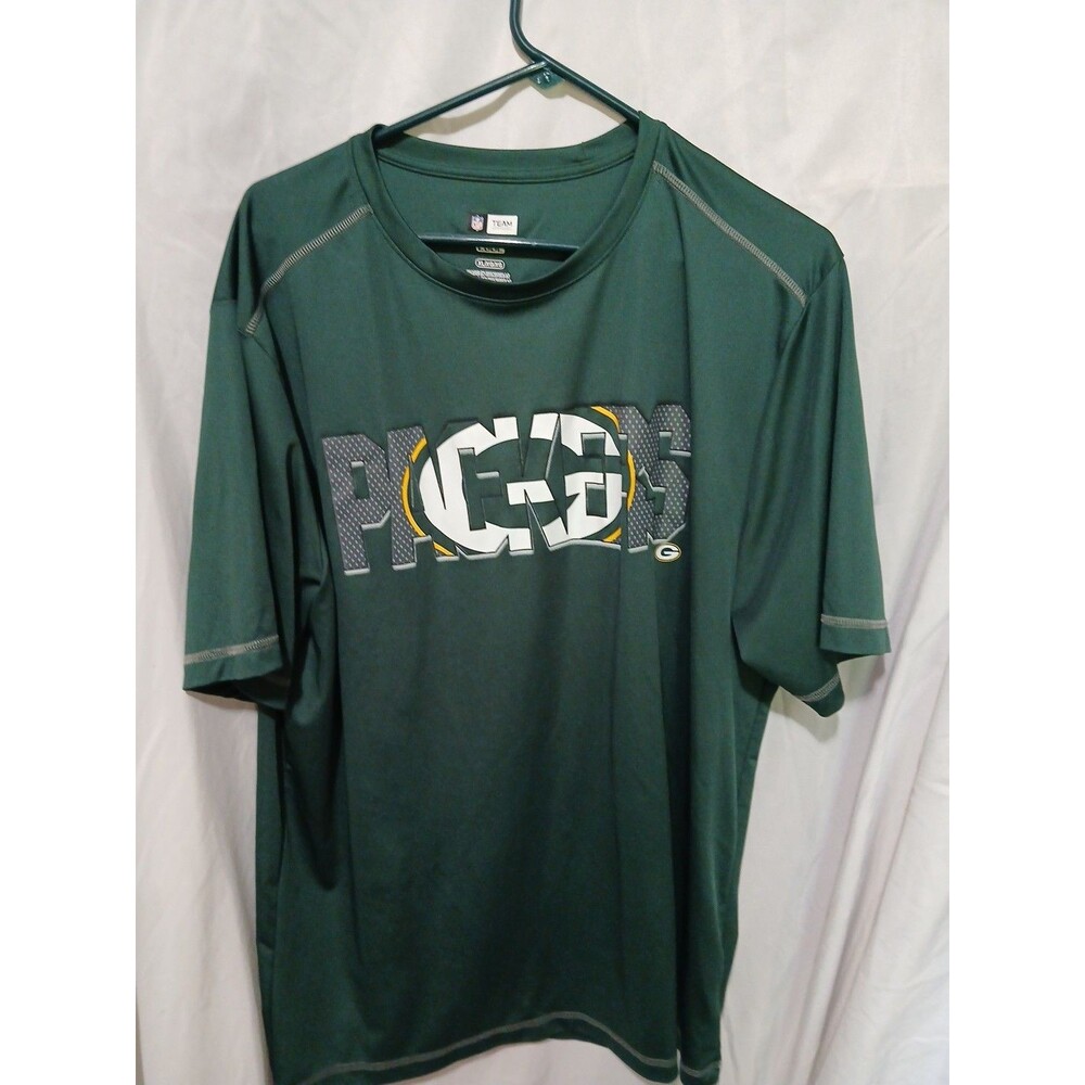 Green Bay Packers Shirt Mens Extra Large Green TX3 Cool Athletic T Shirt